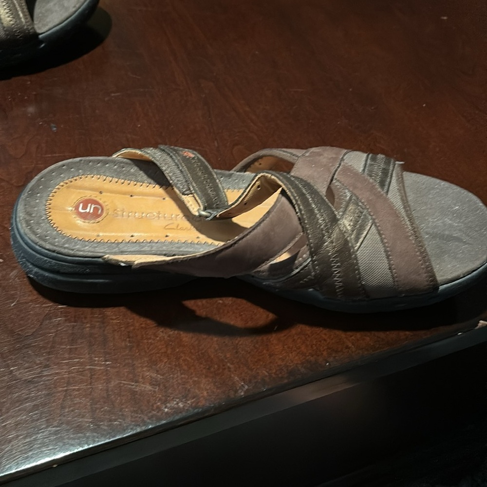 Clarks Unstructured Velcro Strap Sandals - image 5